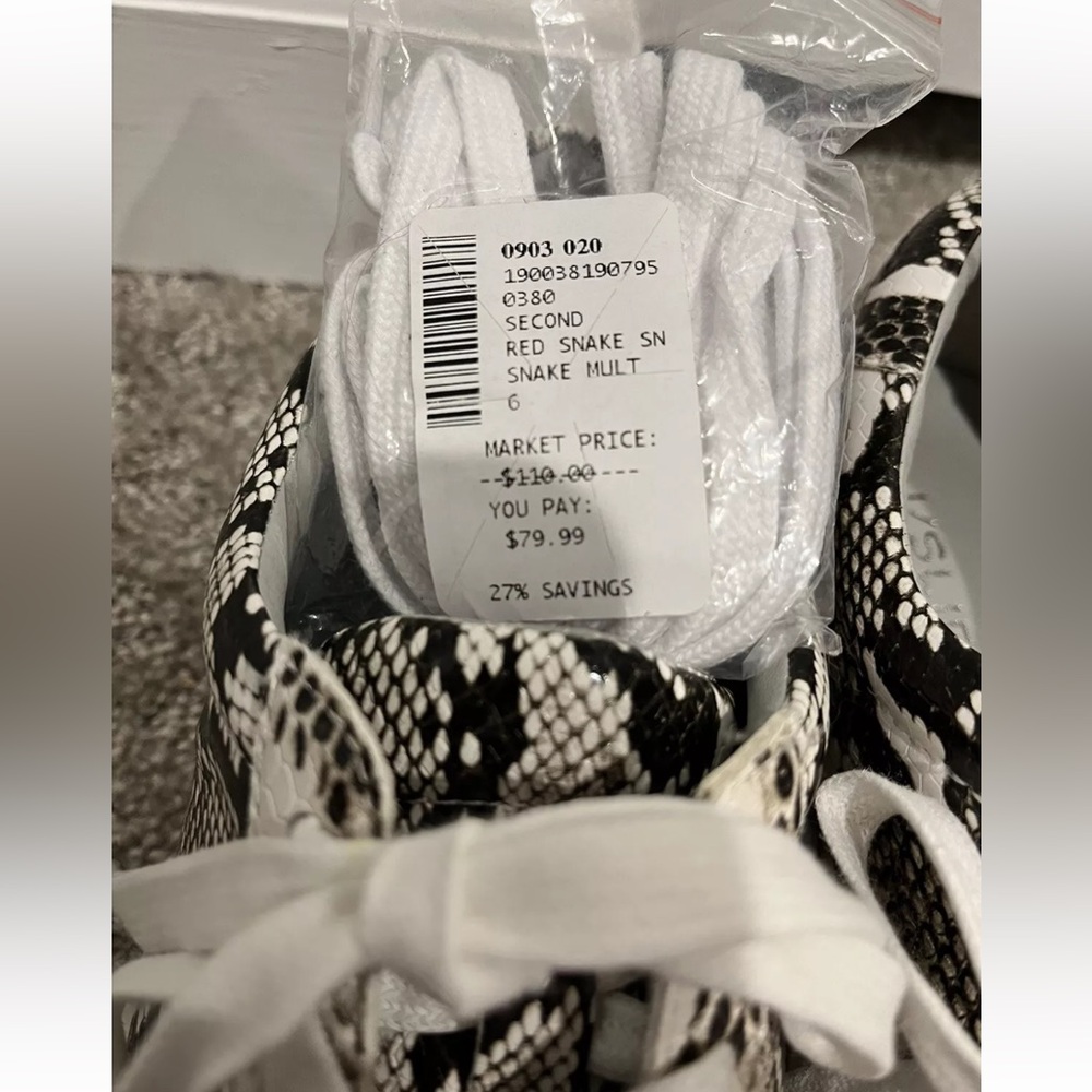 J/Slides Nyc Snakeskin Platform Women’s Sneaker 6… - image 3